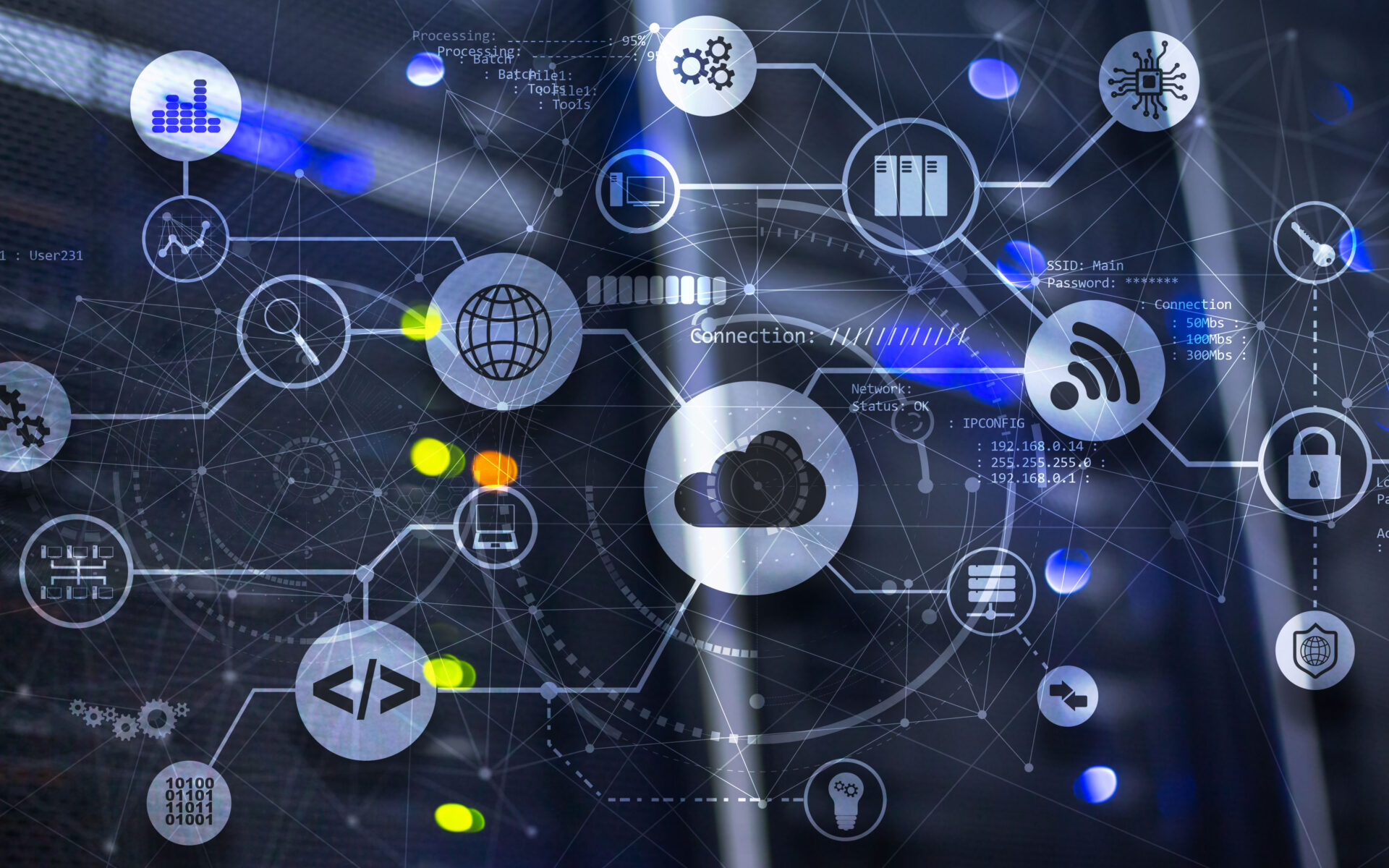A display showing modern software features, demonstrating Software-Driven Innovation.