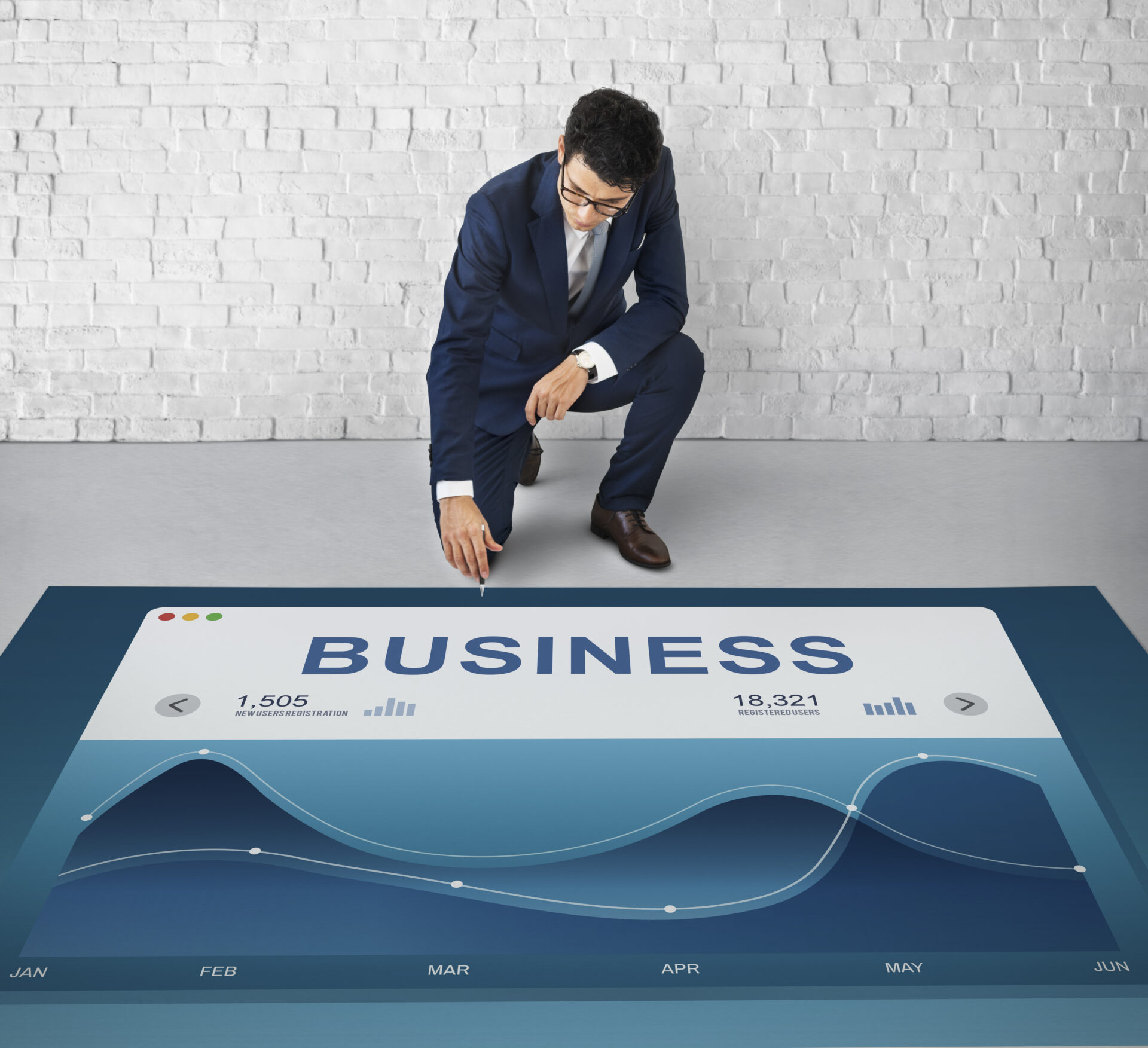 Person analyzing a business graph showcasing various startup roadmap - visualizing the strategic journey to success.