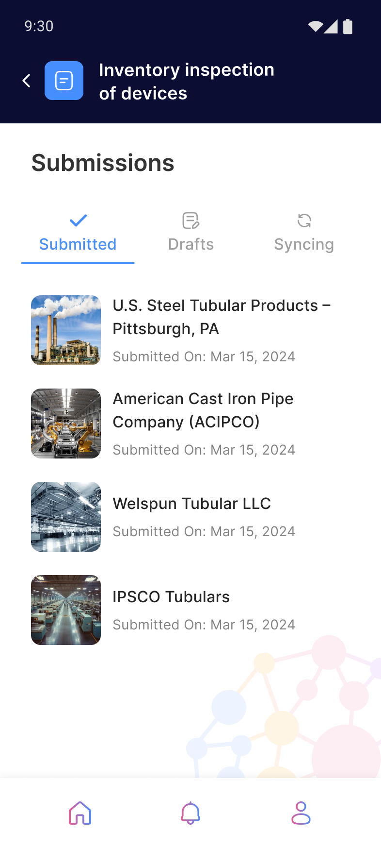 Hyperlogs inspection record submissions