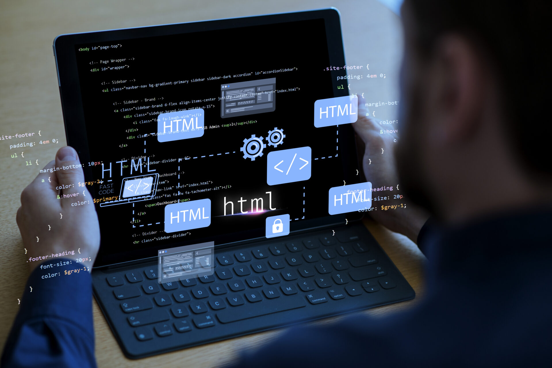 A laptop displaying software development tools interface, illustrating the power of Software Development Tools for creators.
