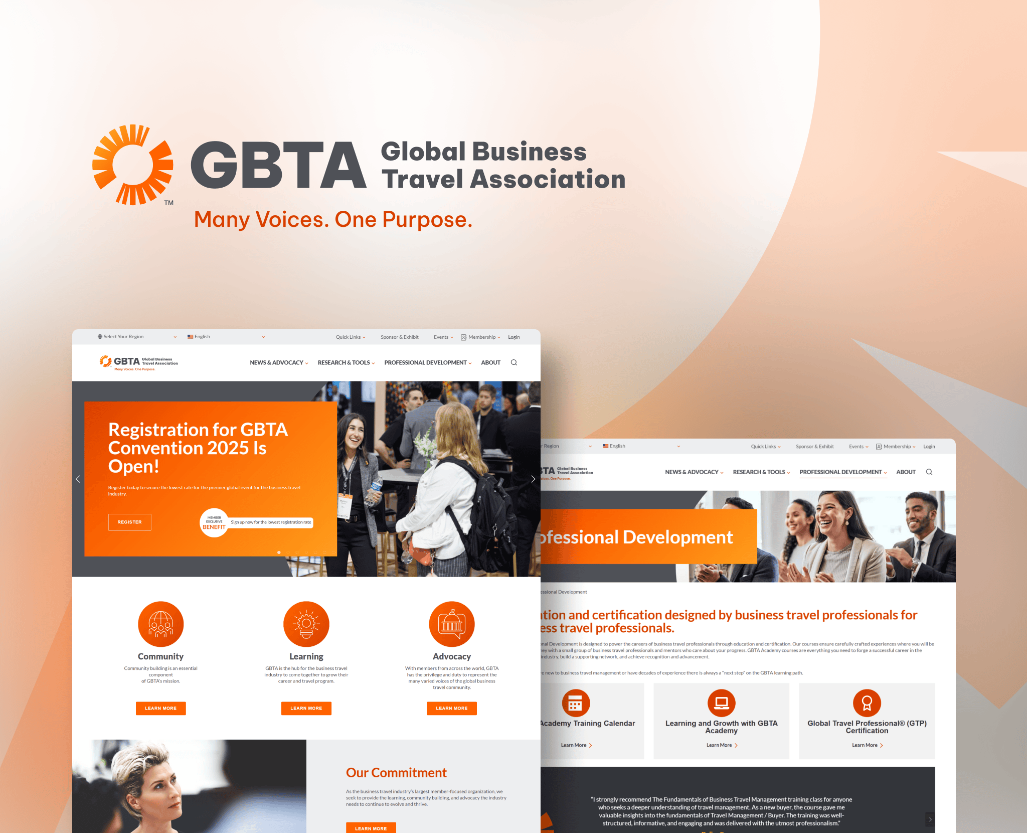 Global Business Travel Association portfolio case study — Maxiom Technology software development