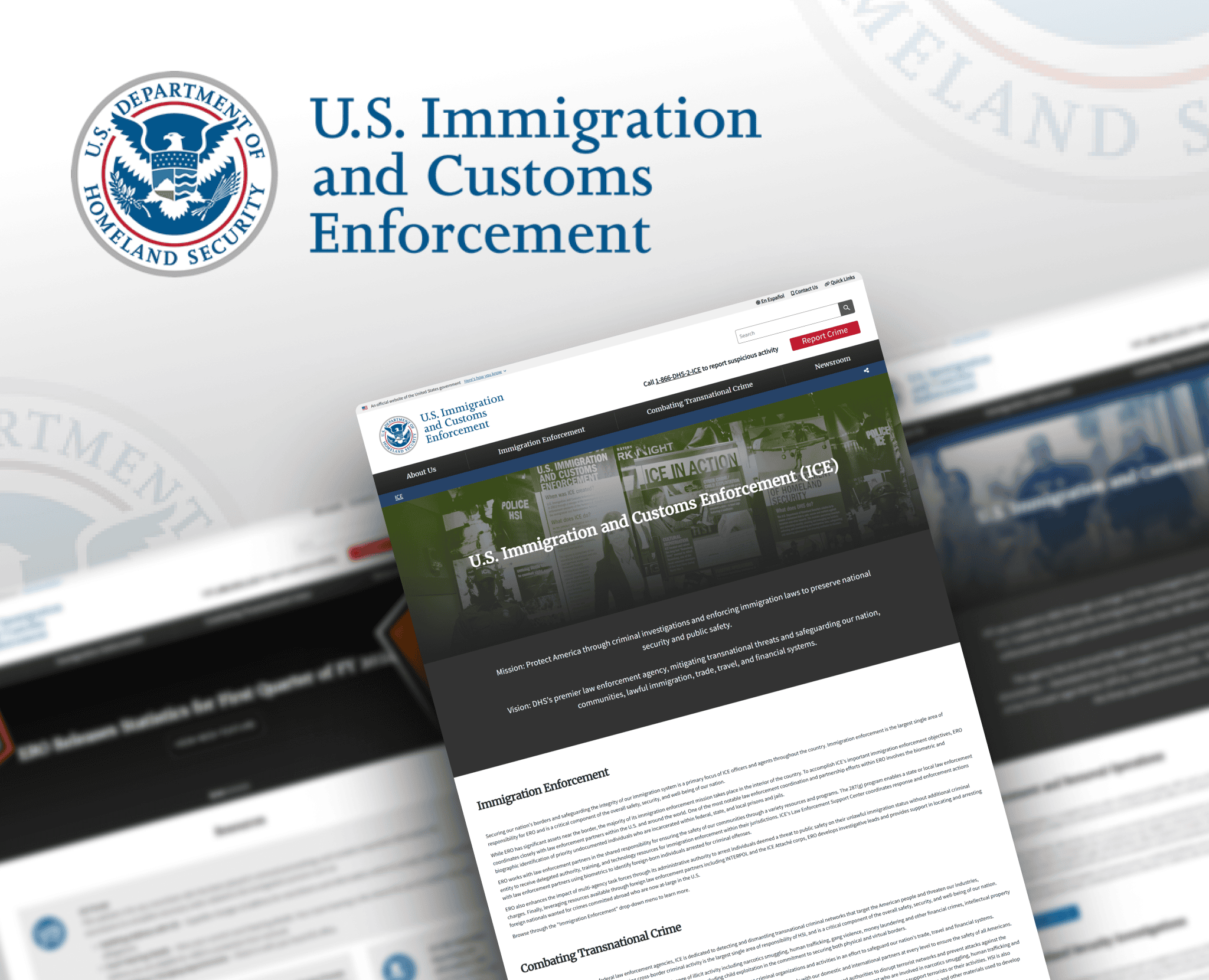 US Immigration & Customs Enforcement software development case study by Maxiom Technology