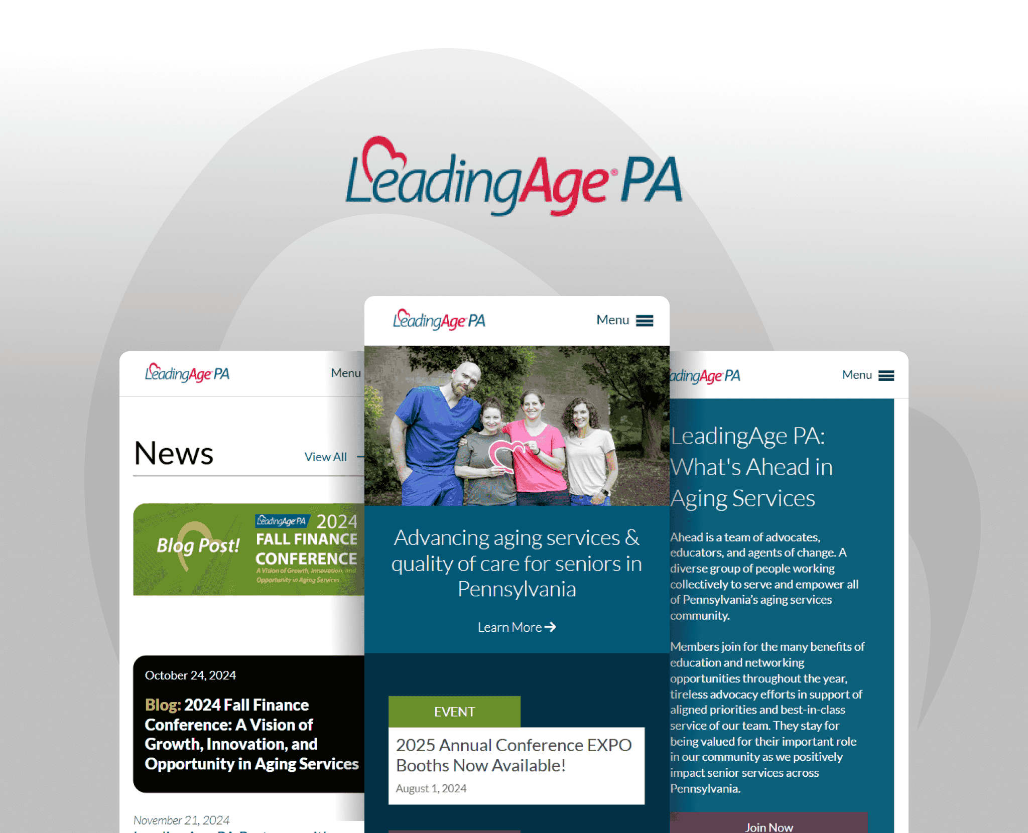 LeadingAge portfolio case study — Maxiom Technology software development